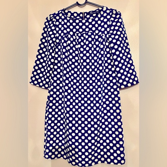 Zara Women Blue and White Polka Dot Size XS Pre-owned . - Picture 1 of 14